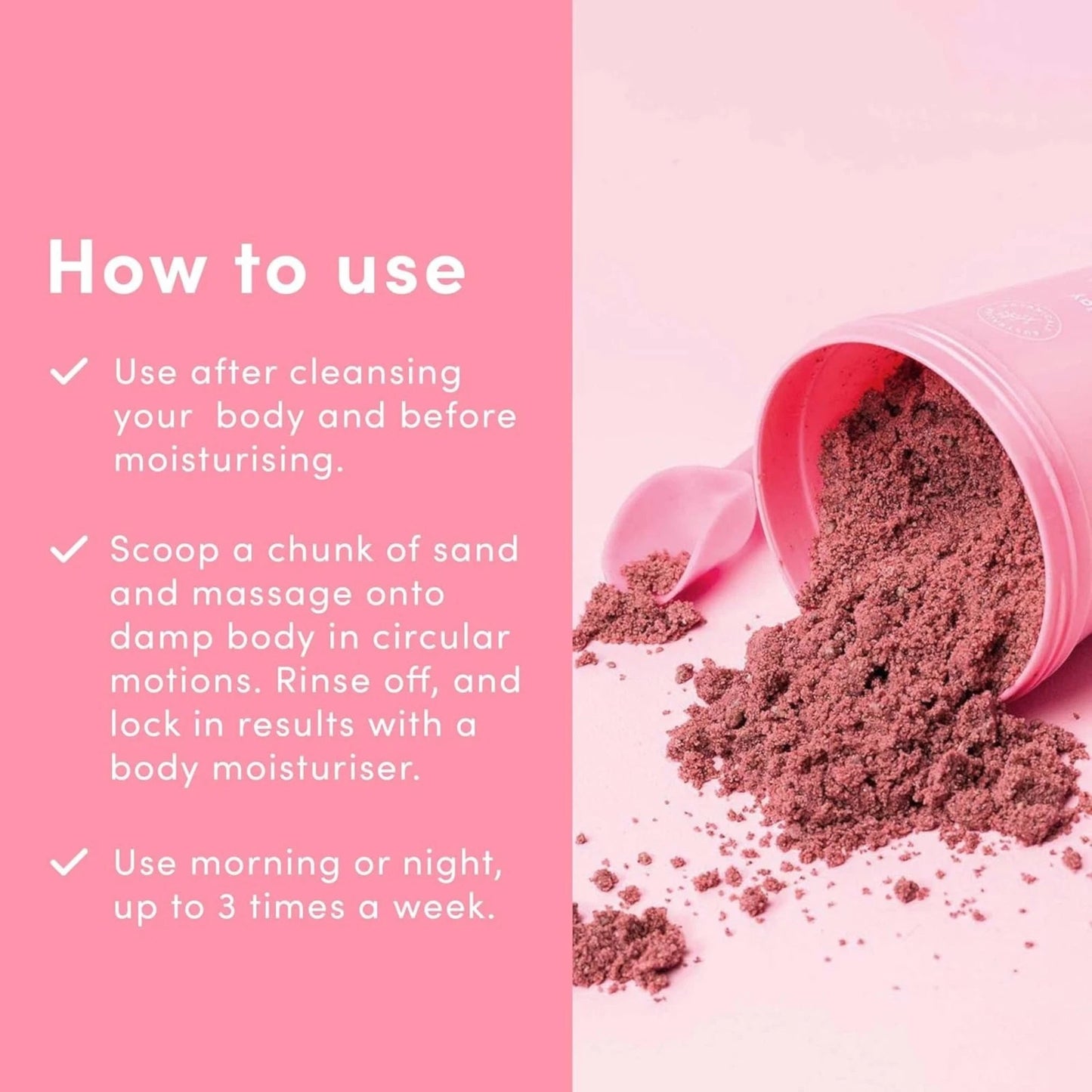 Sand & Sky Australian Pink Clay Body Scrub 180g