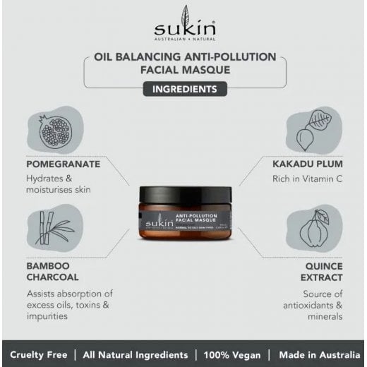 Sukin Balancing Anti-Pollution Facial Masque 100ml
